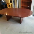 Mahogany Racetrack 7 Foot Table, also Available Cabinet